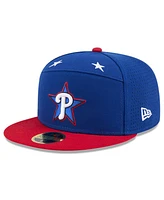 New Era Men's Blue/Red Philadelphia Phillies 2025 Mlb All-Star Game Workout Side Patch 59FIFTY Fitted Hat