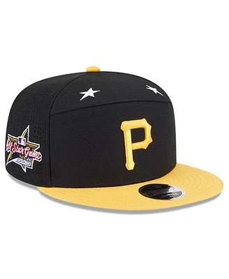 New Era Men's Black/Gold Pittsburgh Pirates 2025 Mlb All-Star Game Side Patch 9FIFTY Snapback Hat