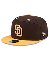 New Era Men's Brown/Gold San Diego Padres 2025 Mlb All-Star Game Side Patch 59FIFTY Fitted Hat