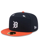 New Era Men's Navy/Orange Detroit Tigers 2025 Mlb All-Star Game Side Patch 59FIFTY Fitted Hat
