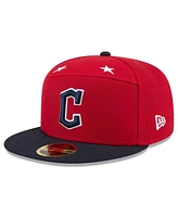 New Era Men's Red/Navy Cleveland Guardians 2025 Mlb All-Star Game Side Patch 59FIFTY Fitted Hat