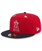 New Era Men's Red/Navy Los Angeles Angels 2025 Mlb All-Star Game Side Patch 59FIFTY Fitted Hat