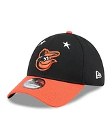 New Era Men's Black/Orange Baltimore Orioles 2025 Mlb All-Star Game 39THIRTY Flex Hat