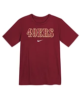 Nike Preschool Scarlet San Francisco 49ers Wordmark T-Shirt