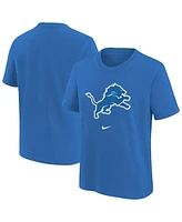 Nike Big Boys and Girls Blue Detroit Lions Primary Logo Legend T-Shirt