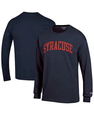 Champion Men's Navy Syracuse Orange Basic Arch Long Sleeve T-Shirt
