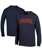 Champion Men's Navy Syracuse Orange Basic Arch Long Sleeve T-Shirt