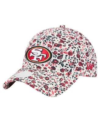 New Era Women's Cream San Francisco 49ers Ditzy 9TWENTY Adjustable Hat