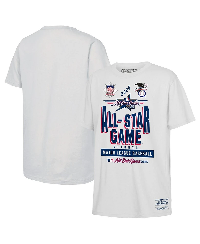 Mitchell & Ness Big Boys and Girls White 2025 Mlb All-Star Game T-Shirt
