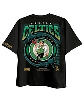 Two Hype Men's Black Boston Celtics Drip Dime Collection Premium T-Shirt
