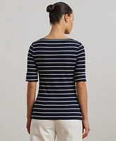 Lauren Ralph Striped Boatneck Top