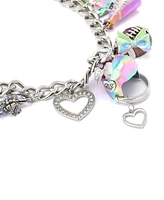 Betsey Johnson Faux Stone Kick Off Football Charm Bib Necklace