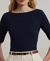 Lauren Ralph Stretch Boatneck Top