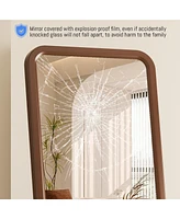 Vlsrka Full-length mirror with wooden frame for floor standing or wall mounting