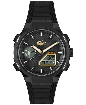 Lacoste Men's LC33 Black Silicone Strap Watch