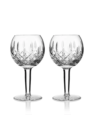Lismore Balloon Wine Glasses 8 Oz, Set of 2