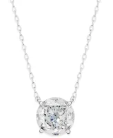 Eliot Danori Silver-Tone Crystal Pendant Necklace, Created for Macy's
