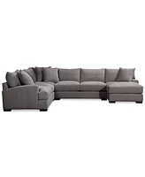 Rhyder 4-Pc. 112" Fabric Sectional Sofa with Chaise, Created for Macy's