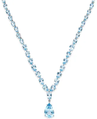 Sky Blue Topaz Statement Necklace (30 ct. t.w.) in Sterling Silver