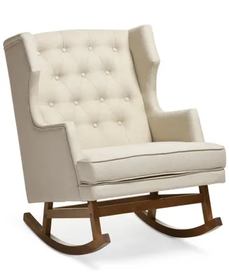 Bethany Light Beige Rocking Chair