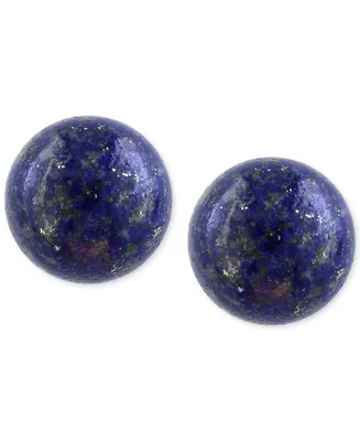 Effy Lapis Lazuli (10mm) Button Stud Earrings in 14k Gold