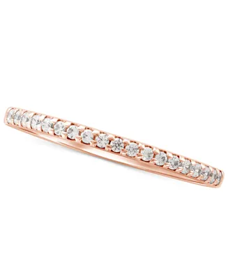 Diamond Stackable Band (1/7 ct. t.w.) 14k Gold, White Gold or Rose