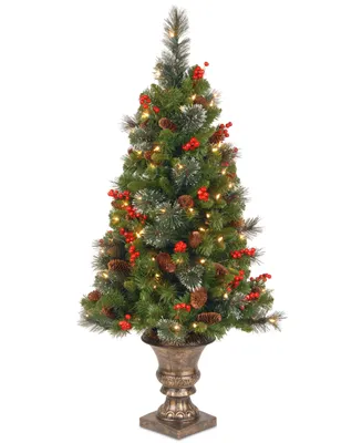 National Tree Company 4' Crestwood Spruce Entrance Tree with 100 Clear Lights