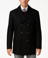 Michael Kors Men's Classic Fit Double-Breasted Wool Blend Peacoats