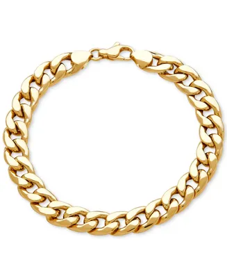 Men's Curb Link Bracelet (11.8mm) in 10k Gold
