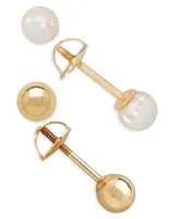 Children's 2-Pc Set Cultured Freshwater Pearl (3