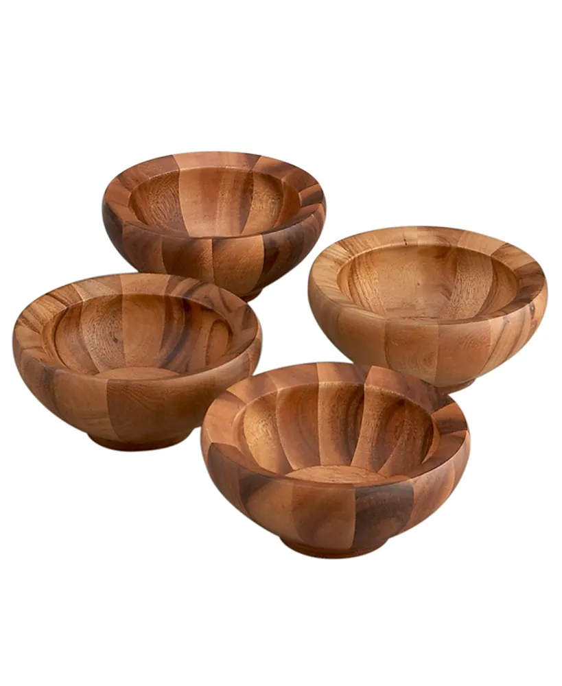 Nambe Yaro Set of 4 Individual Salad Bowls