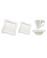 Villeroy & Boch New Wave 4-Piece Place Setting