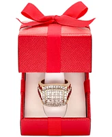 Men's Diamond Cluster Two-Tone Ring (1 ct. t.w.) in 10k Gold & White Gold