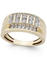 Men's Diamond Cluster Ring (1 ct. t.w.) in 10k Gold