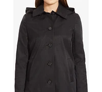 Lauren Ralph Womens Plus Hooded A-Line Raincoat, Created for Macys