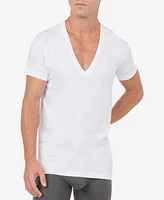 2(x)ist Men's Slim-Fit Deep V-Neck 3 Pack Undershirt