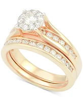 Diamond Bridal Channel Set (1 ct. t.w.) 14k White, Yellow or Rose Gold