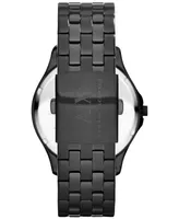 A|X Armani Exchange Men's Black Ion-Plated Stainless Steel Bracelet Watch 45mm AX2144