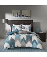 Ink+Ivy Alpine Chevron Stripe 3-Pc. Duvet Cover Set