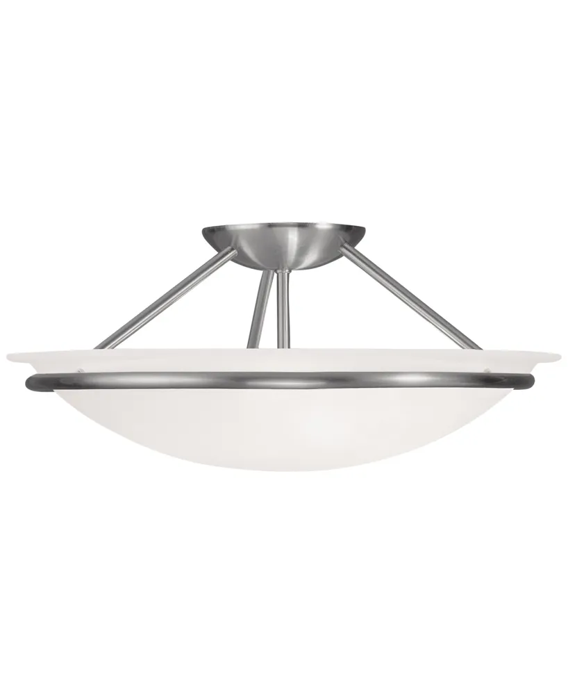 Livex Newburgh 7" Semi Flush