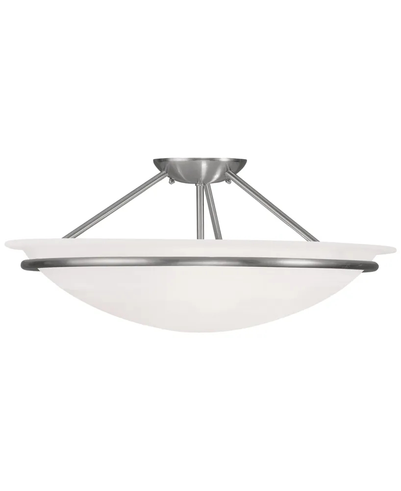 Livex Newburgh 8" Semi Flush