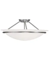 Livex Newburgh 8" Semi Flush