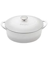 Denby Natural Canvas Cast Iron 4.5 Quart. Oval Covered Casserole