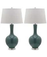 Safavieh Set of 2 Blanche Gourd Ceramic Table Lamps