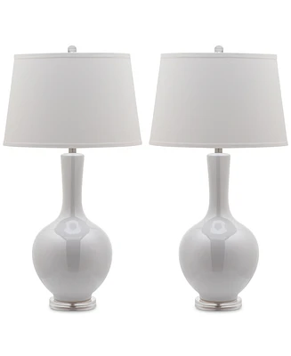 Safavieh Set of 2 Blanche Gourd Ceramic Table Lamps