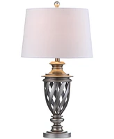 Safavieh Set of 2 Byron Urn Platinum-Tone Table Lamps