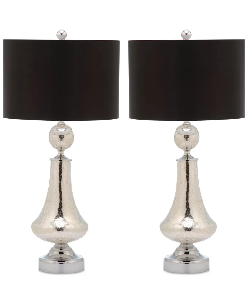 Safavieh Set of 2 Mercury Crackle Table Lamps