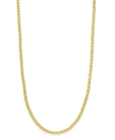 Giani Bernini 20" Sparkle Link Chain Necklace Sterling Silver, Created for Macy's (Also 18k Gold Over Silver)