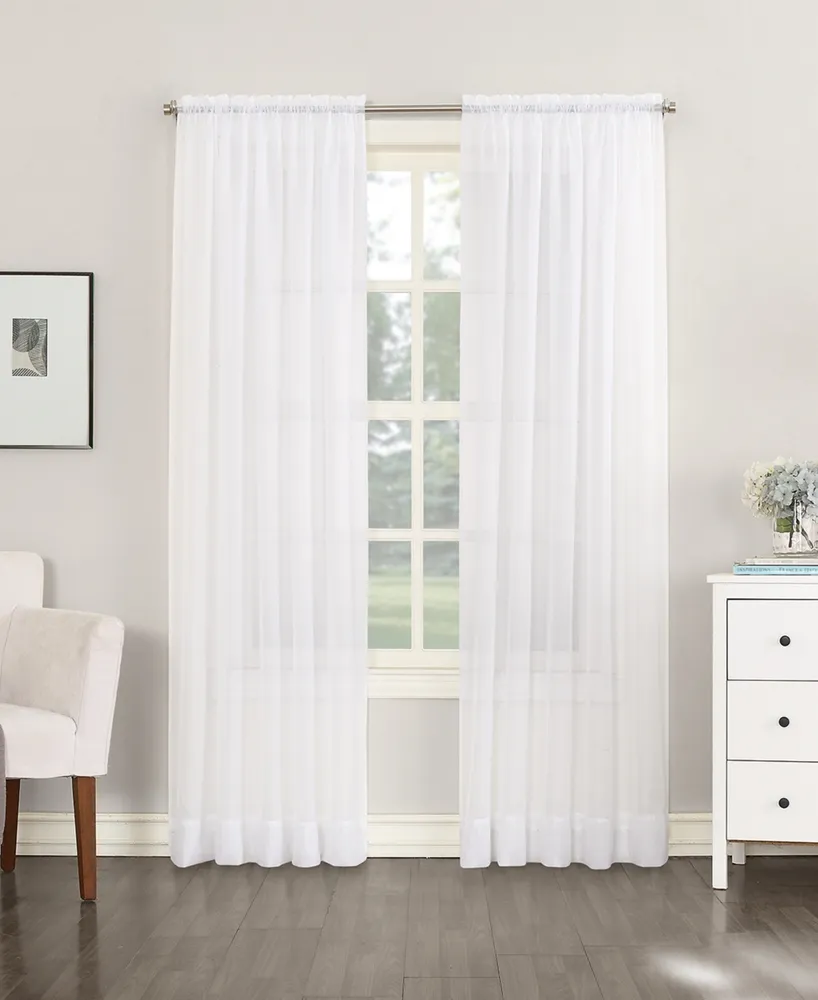 No. 918 Sheer Voile Rod Pocket Curtain Panel