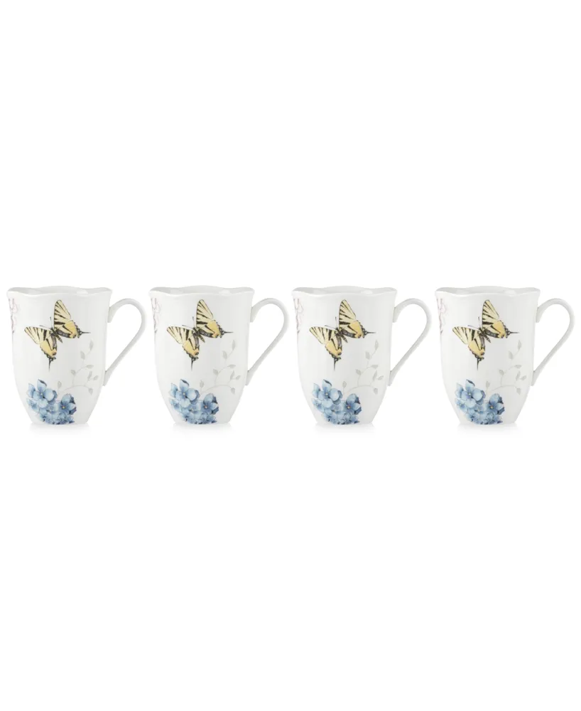 Lenox Butterfly Meadow Hydrangea Collection 4-Pc. Mug Set